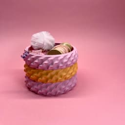 Stackable bowl “cream” 3d model