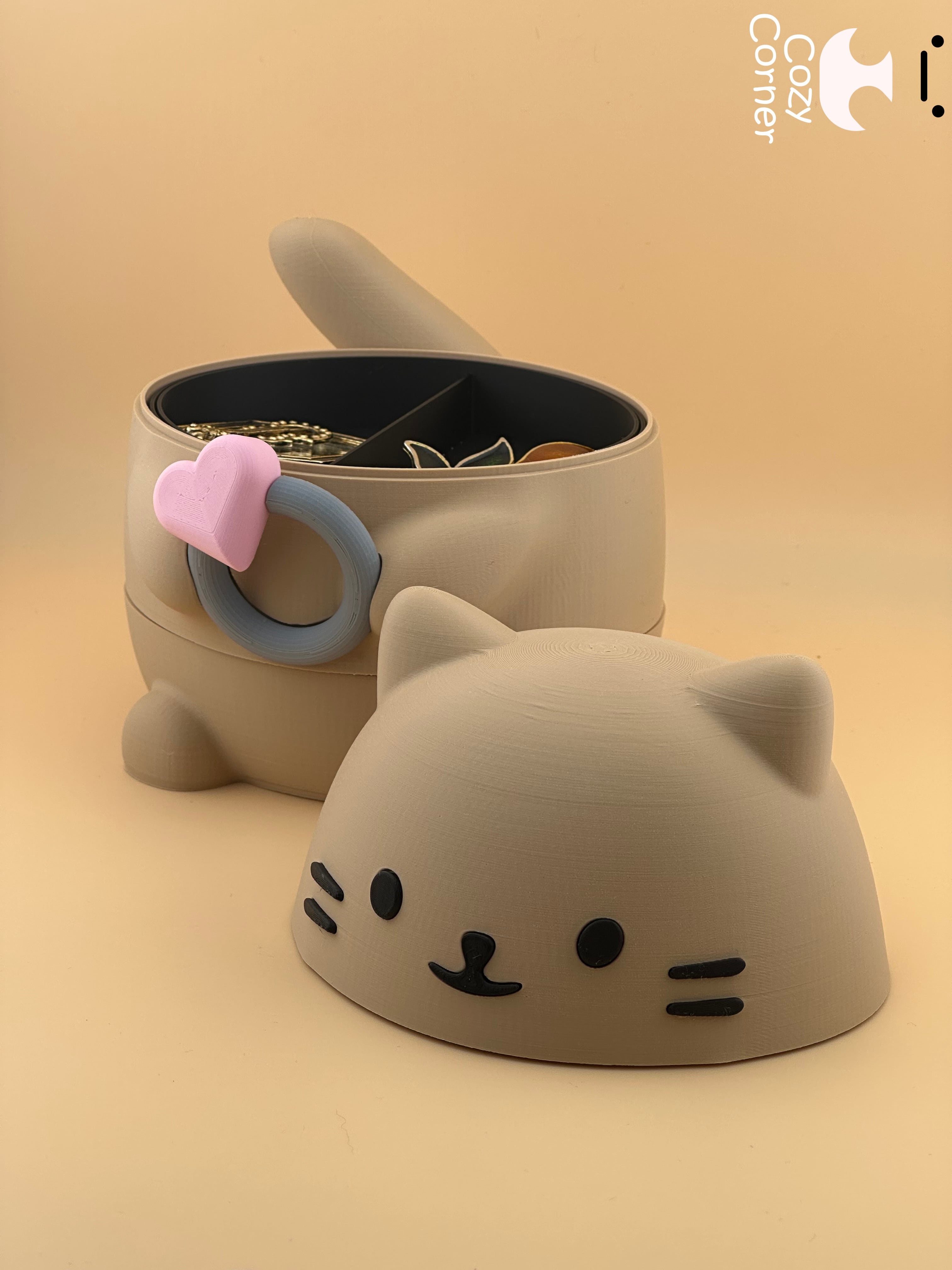 Cat jewelry box 3d model