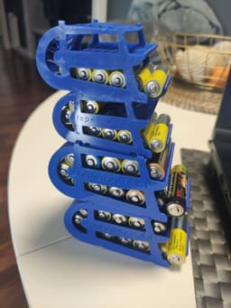 Battery Dispenser rotary stackable 3d model
