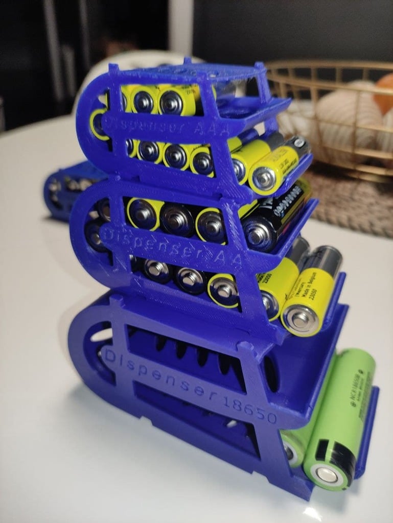 Battery Dispenser rotary stackable 3d model