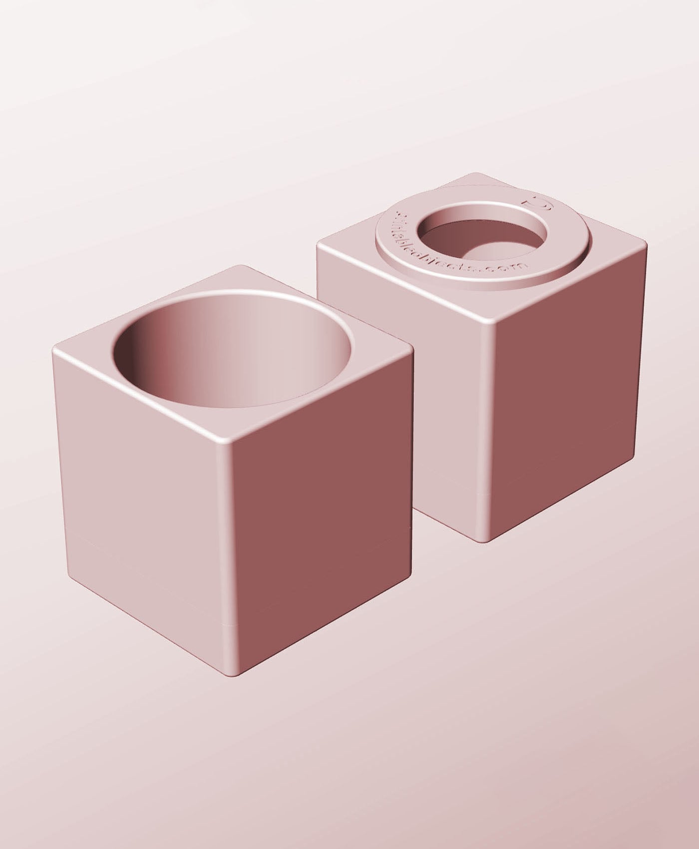 CS68-80-P Stacking pierced module bin for modern home decor 3d model