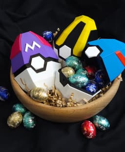 Pokeball Easter Egg Festive Box 3d model