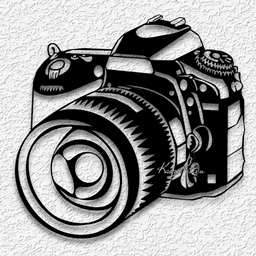 photography camera wall art shutterbug home decor photographer 3d model