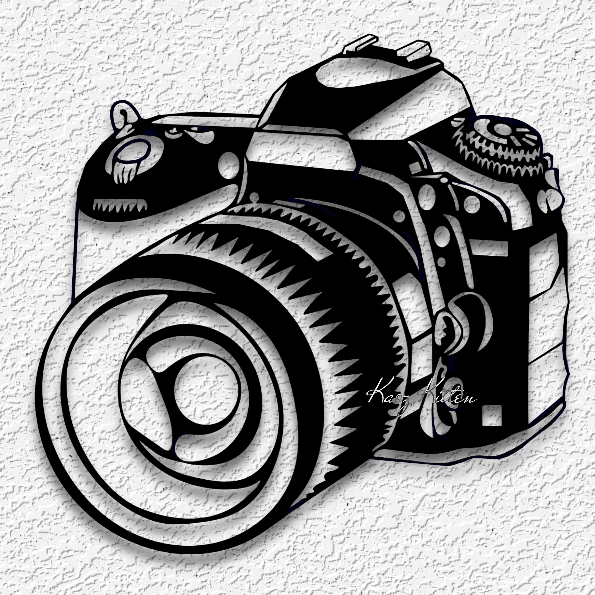 photography camera wall art shutterbug home decor photographer 3d model