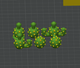 Cactus SnapBeads - Buildable Flexi Cactus Fidget, Sensory Toy & Keychain Versions STL/3MF 3d model