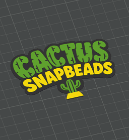 Cactus SnapBeads - Buildable Flexi Cactus Fidget, Sensory Toy & Keychain Versions STL/3MF 3d model