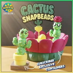 Cactus SnapBeads - Buildable Flexi Cactus Fidget, Sensory Toy & Keychain Versions STL/3MF 3d model