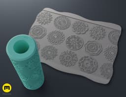Texture Rollers - Mandalas #8 3d model