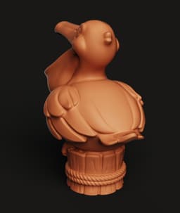 Pelican Planter Pot STL | Animal 3D Print | Garden Decor 3d model