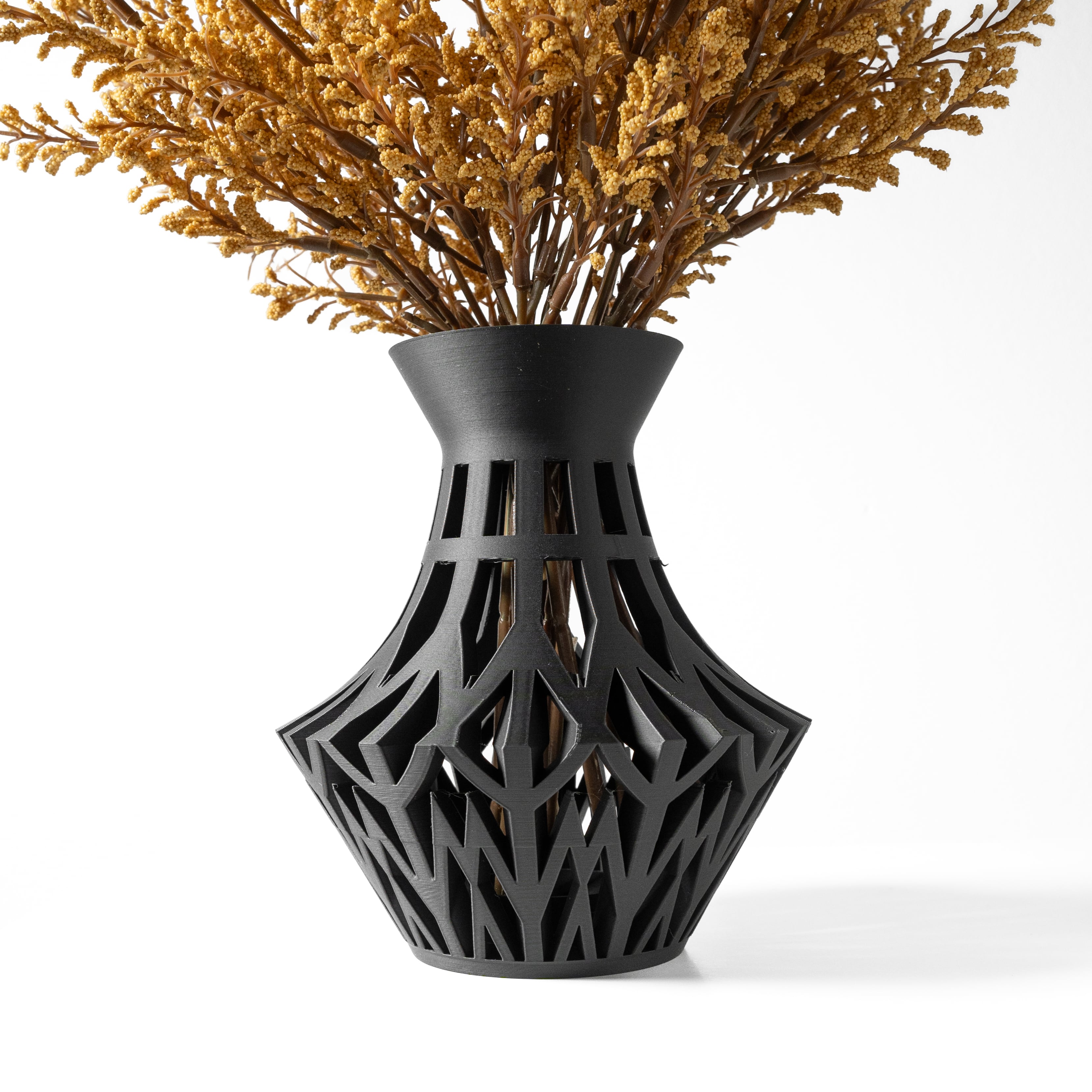 The Ark Vase, Modern and Unique Home Decor for Dried and Preserved Flower Arrangement | STL File 3d model