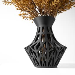 The Ark Vase, Modern and Unique Home Decor for Dried and Preserved Flower Arrangement | STL File 3d model