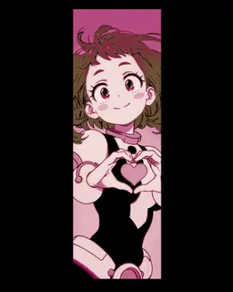 Fan Art from My Hero Academia Heroine Ochako Uraraka - Set of bookmarks 3d model