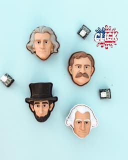 Mount Rushmore Presidents Collection | Washington, Jefferson, Lincoln & Roosevelt Fidget Clickers 3d model