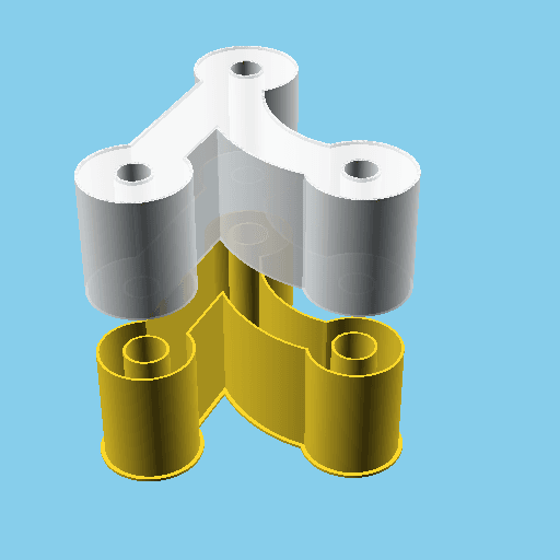 GIT Merge Icon, nestable box (v1) 3d model