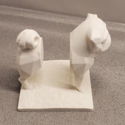 Pug Letter Holder 3d model