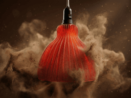 Crimson Wave Shade 3d model