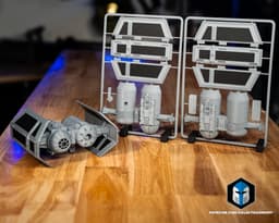 TIE Bomber Vehicle Kit Card - 3D Print Files 3d model