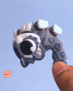 Cute articulated snow leopard - Snowii 3d model