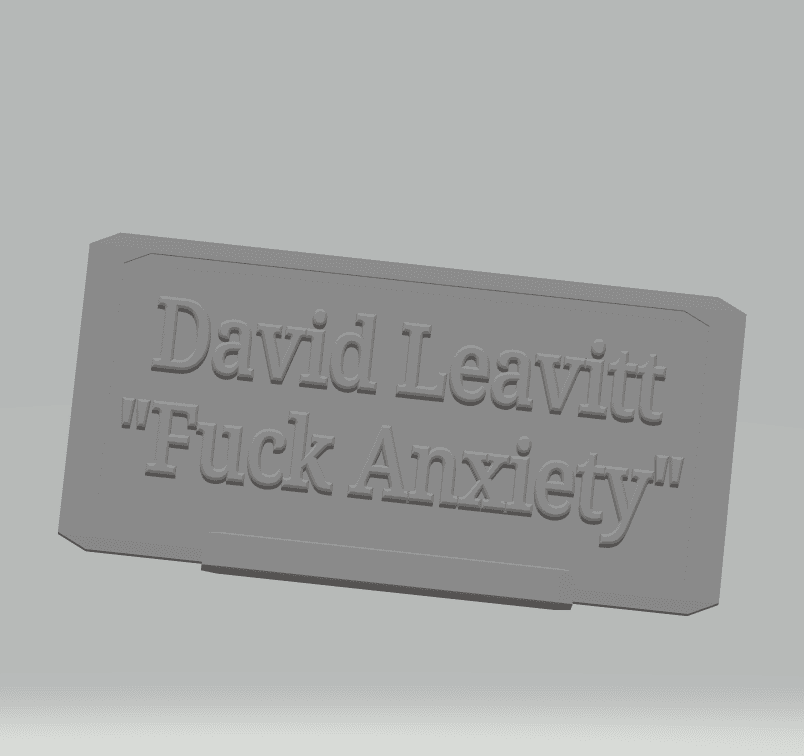 FHW: DAVID LEAVITT v1.1 desk standee 3d model