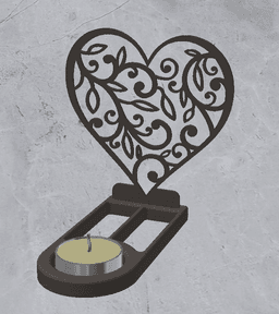 Candle Holder Decoration 3d model