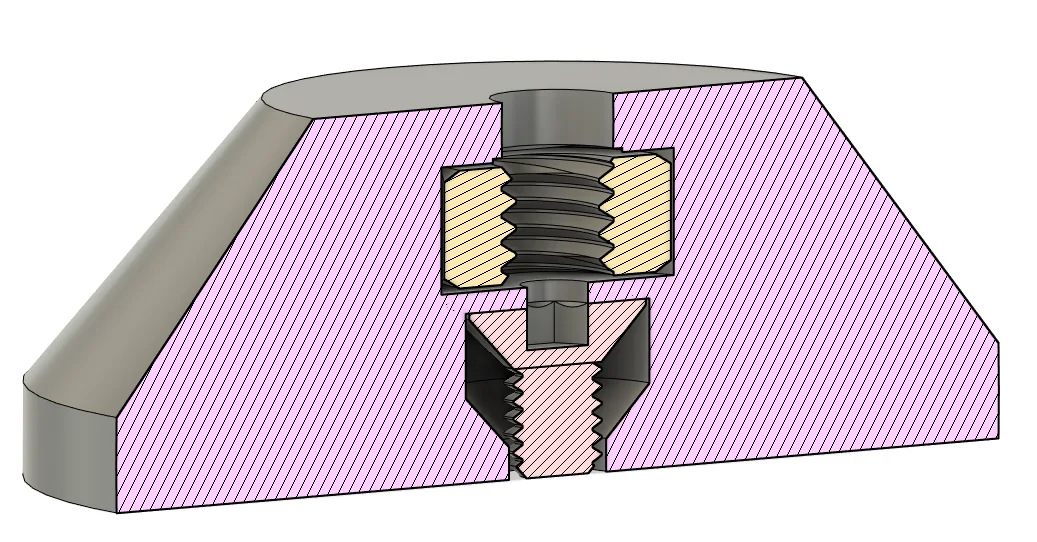 Magnetic tool holder to 1/4" tripod Adapter 3d model