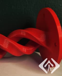 Twisted Furniture leg 20cm 3d model
