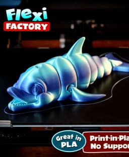 Flexi Factory Dolphin with 3MF Included! 3d model