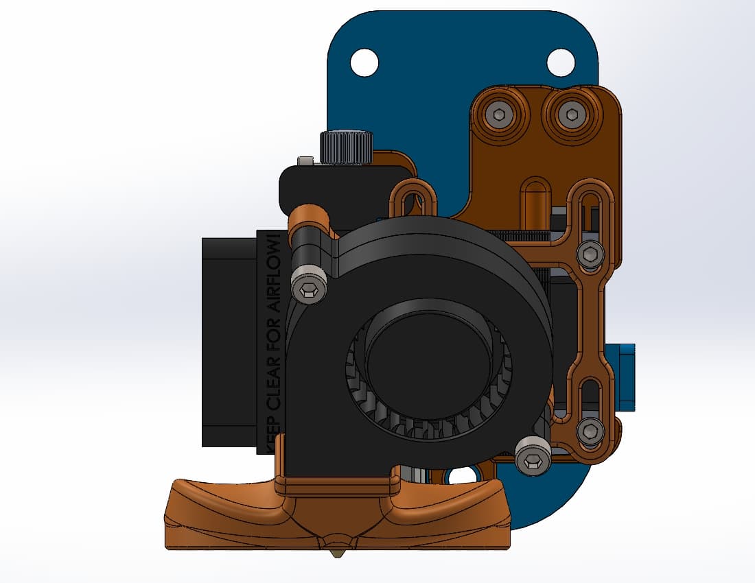 Hemera 5015 Part Cooling Fan Duct Rev 8.2.stl 3d model