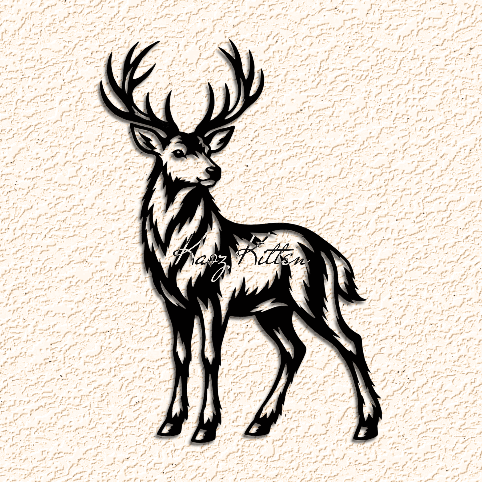 buck-deer WALL ART HOME DECOR 3d model