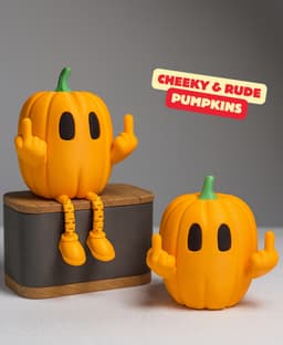 CHEEKY & RUDE PUMPKINS ARTICULATED / HALLOWEENDECOR / TOY / KIDS 3d model