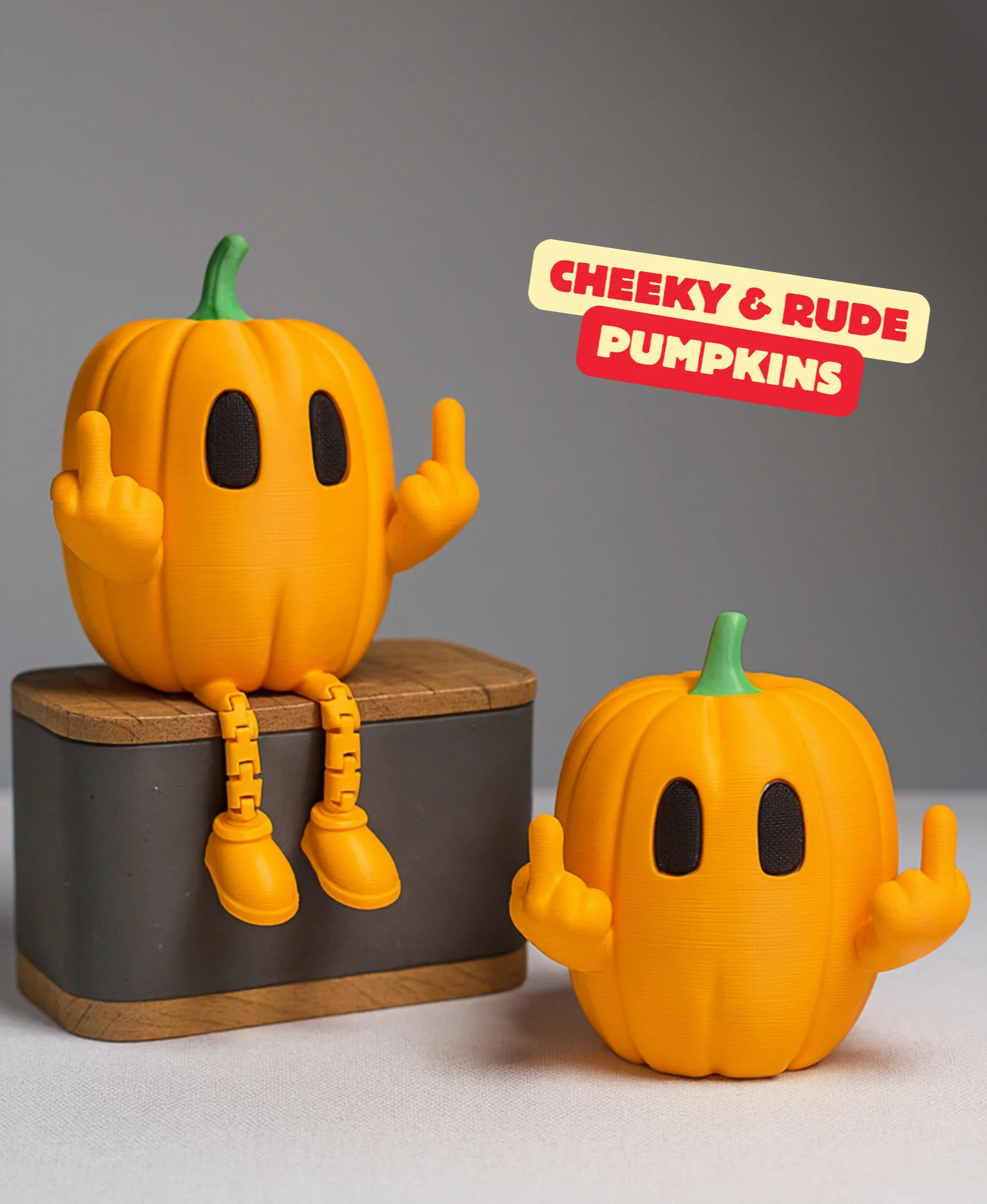 CHEEKY & RUDE PUMPKINS ARTICULATED / HALLOWEENDECOR / TOY / KIDS 3d model