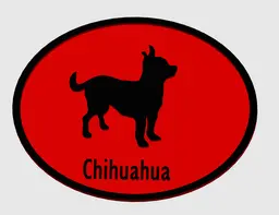 Chihuahua Dog Breed Plaque 3d model