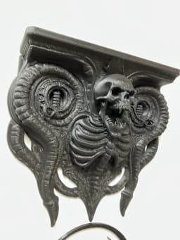 Biohorror Wall Shelf – Giger Style Display Mount 3d model
