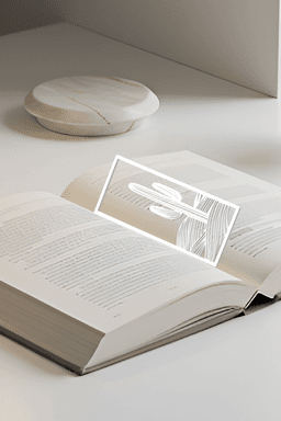 Cactus Bookmark, Creativity Bookmark, Gift Idea 3d model