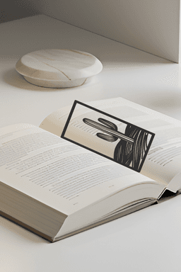 Cactus Bookmark, Creativity Bookmark, Gift Idea 3d model