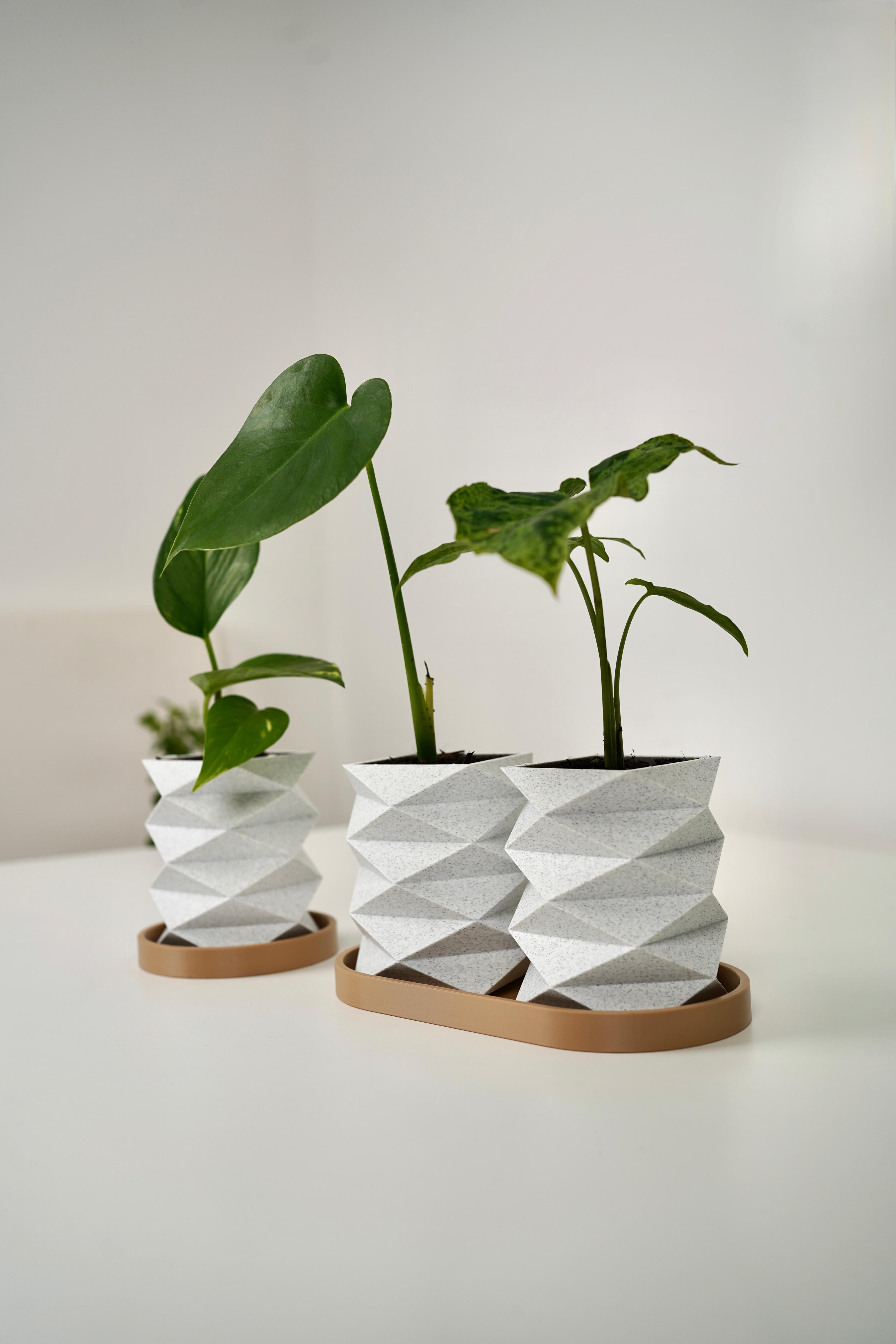 ORIGAMI planters 3d model