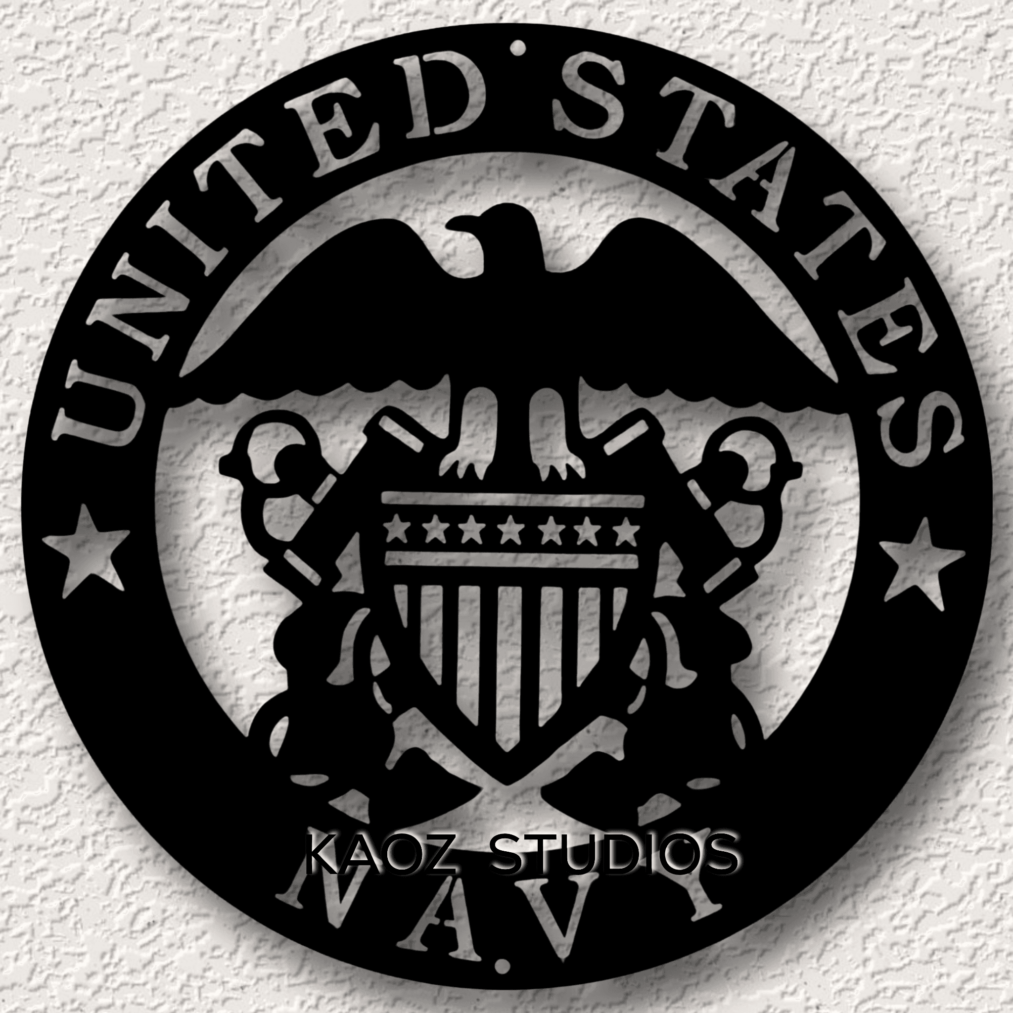 US Navy wall art Military Wall Decor USA Navy Logo decoration 3d model