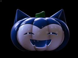 Snorlax pumpking jack o lantern 3d model