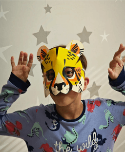 Multicolor Cheetah Mask 3d model