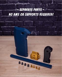 Butcher's Cleaver - Axe Kit (No AMS, No Support, No Glue) 3d model