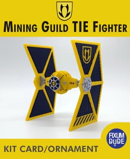 Mining Guild TIE Fighter Kit Card 3d model