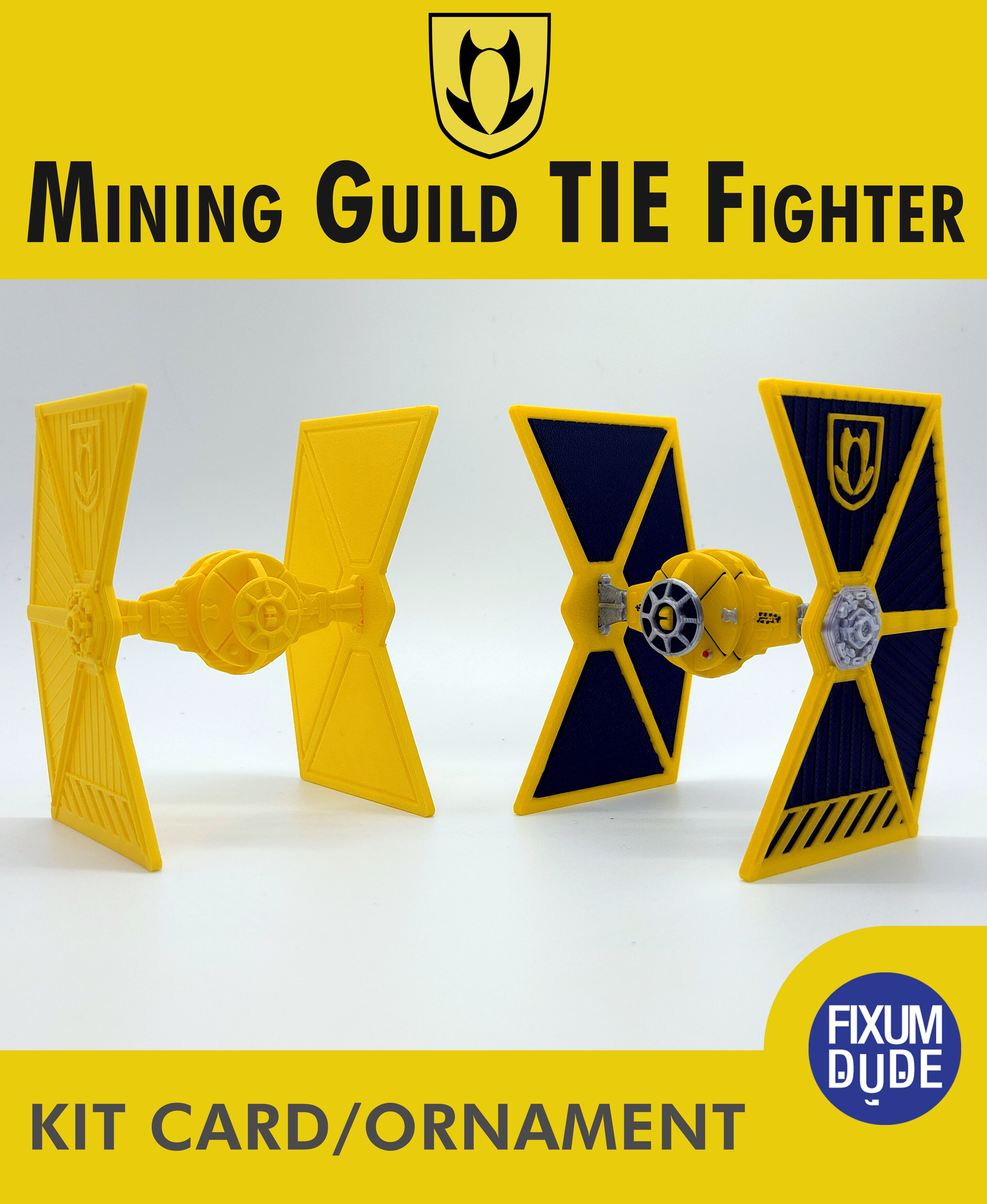 Mining Guild TIE Fighter Kit Card 3d model