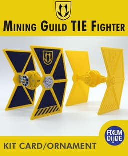 Mining Guild TIE Fighter Kit Card 3d model