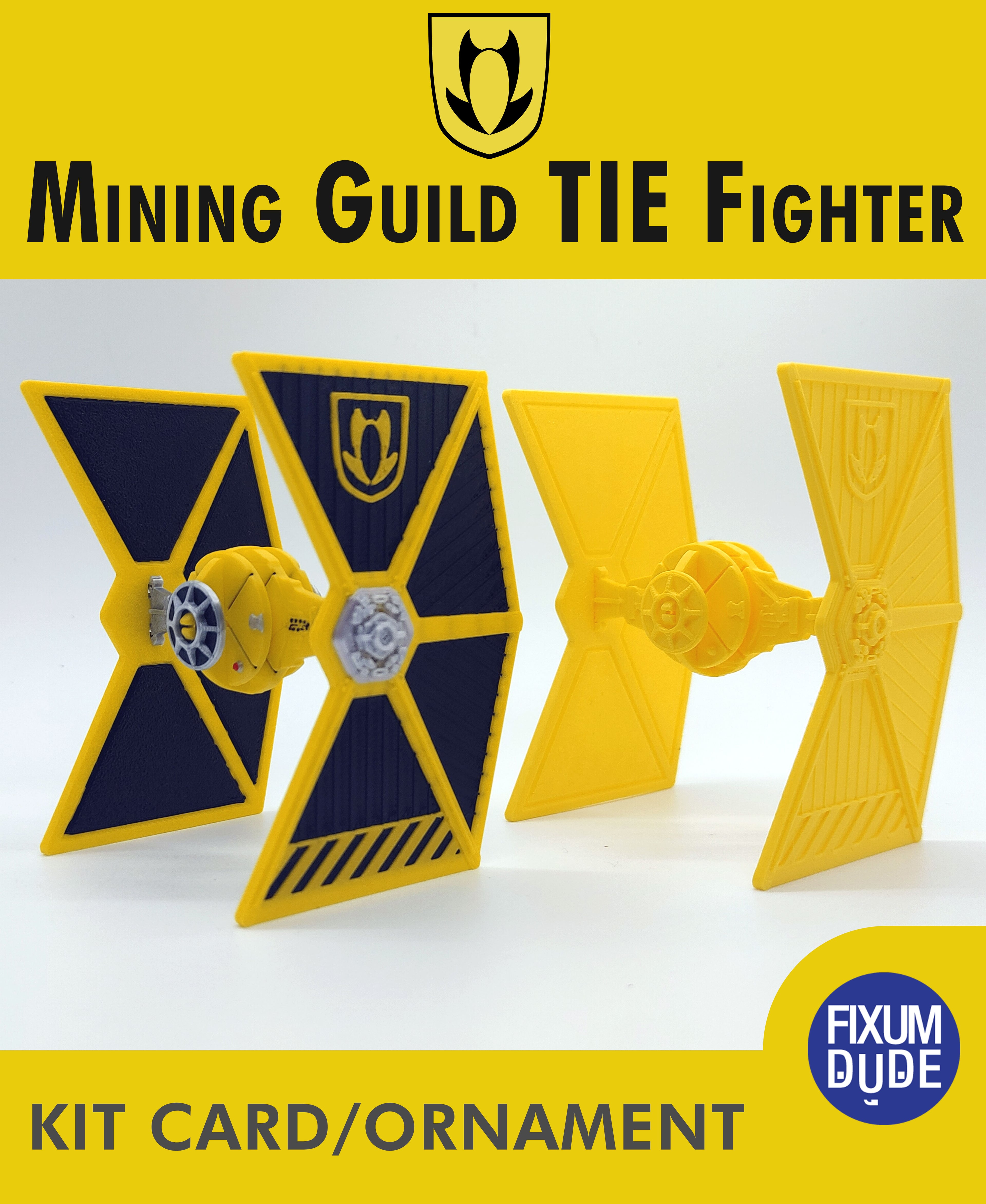 Mining Guild TIE Fighter Kit Card 3d model