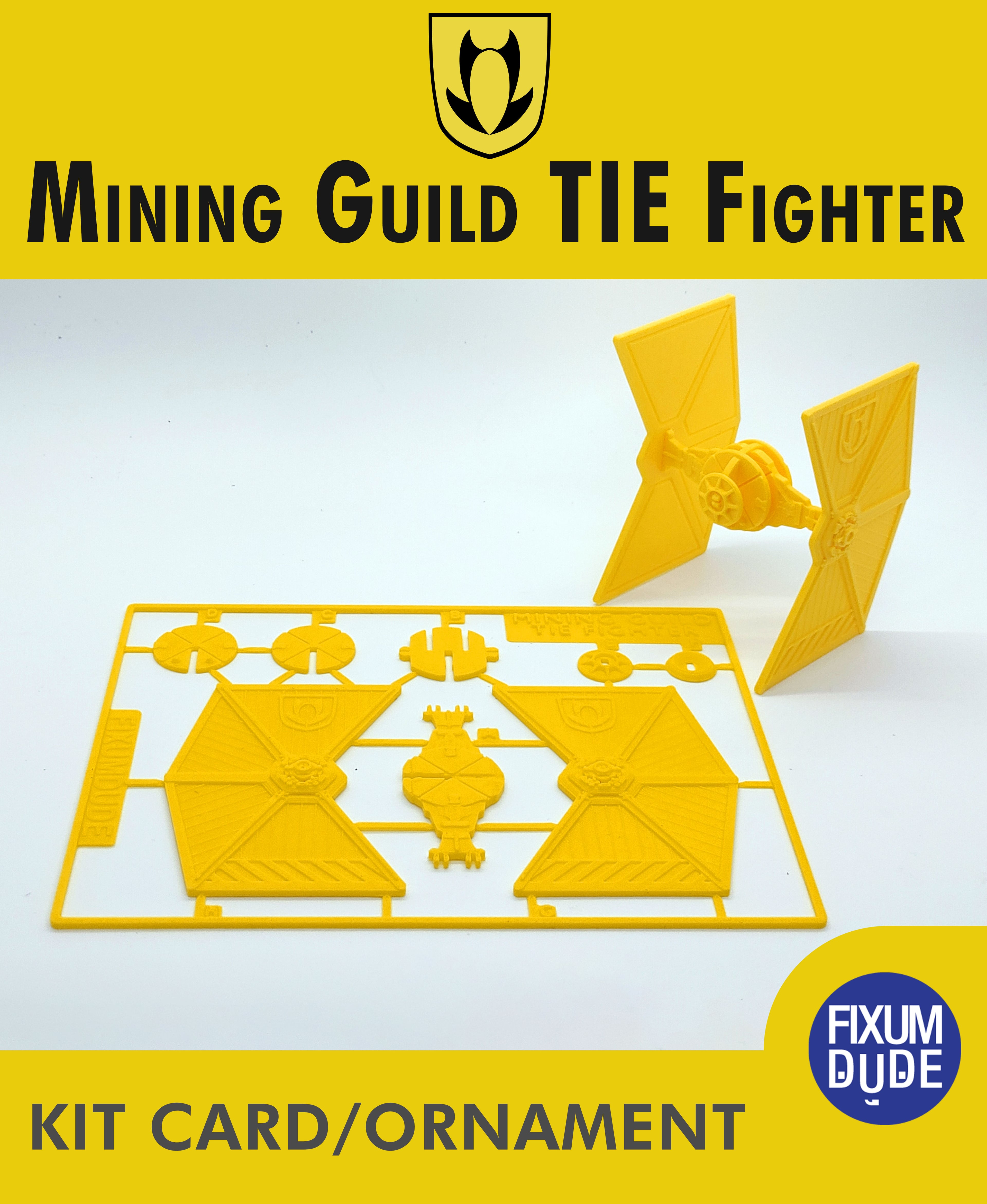 Mining Guild TIE Fighter Kit Card 3d model