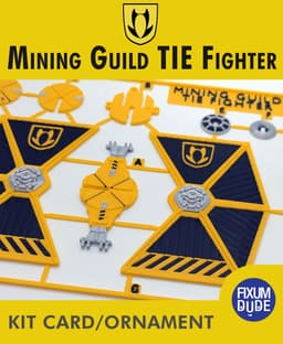 Mining Guild TIE Fighter Kit Card 3d model
