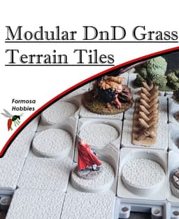 Gridfinity Tabletop RPG Grass Terrain Tiles 3d model