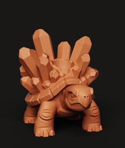 Crystal Turtle Planter | Fantasy Creature Pot | Mythical Animal Statue | Geode Garden Decor 3d model