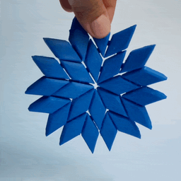 snowflake placemat & coaster 3d model
