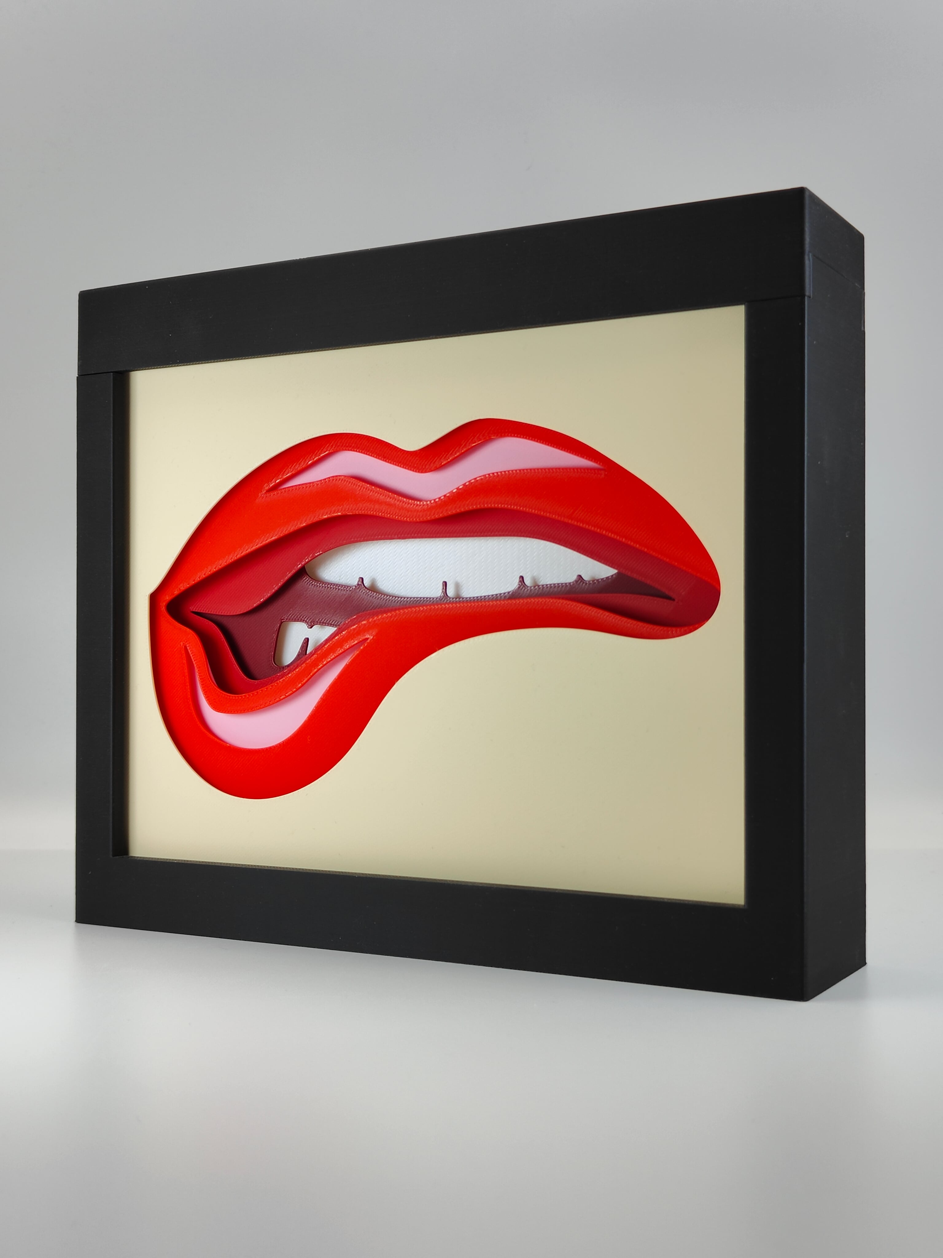 Lips Shadow Box A 3d model